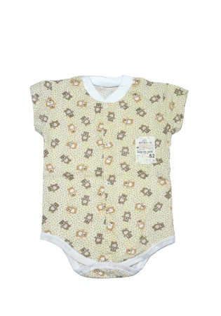 Состав:
Кулирка
Хлопок 100%
	Боди на кнопках, с коротким рукавом.