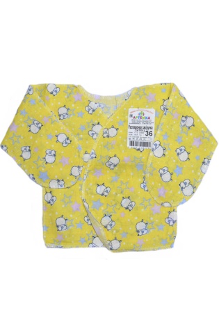 Состав:
Ситец
Хлопок 100%
	Распашонка для малыша с закрытыми ручками.
