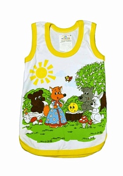 Состав:
Интерлок-пенье
Хлопок 100%
	Детская майка  