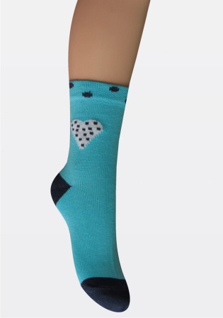 Состав: 
Хлопок: 74%, 
Полиамид:24%, 
Эластан: 2%. 
	Демисезонные носки для девочки