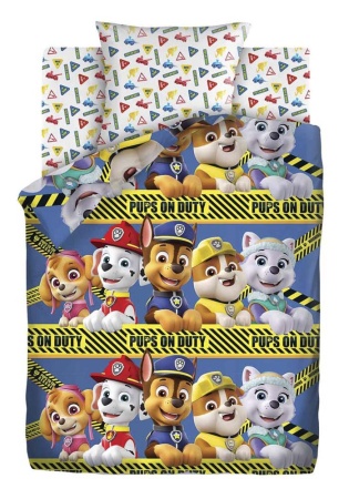 Ткань: Бязь
Состав: Хлопок 100%
	Детское постельное белье с персонажами мультсериала «Щенячий патруль» - будет хорошим подарком для вашего ребенка. Щенячий патруль — спасательная команда, состоящая из Райдера и семи щенков: Маршала, Гонщика (Чейса), Р