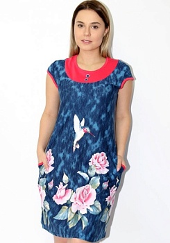 Состав: 
Хлопок 100% 
	Туника женская.  

Обратите внимание: расцветка товара на сайте может отличаться от фактической расцветки. Оптовый склад оставляет за собой право поставить товар любого цвета, который имеется на данный момент.	