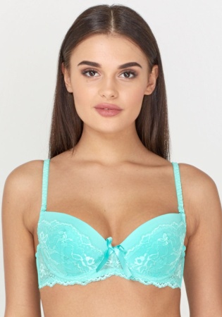 Состав: 
Эластичное полотно 
ПА 85%, 
ПУ 15% 
Эластичная сетка 
ПА 88%, 
ПУ 12% 
Эластничное кружево 
ПА 90%, 
ПУ 10% 
	Бюстгальтер формы T-Shirt с формованной чашкой без Push-ap для всех размеров. Детали бюстгальтера выполнены из эластичной