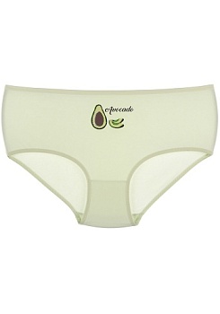 Состав:
Хлопок 95%
Эластан 5%
	Женские трусы-баталы с высокой посадкой. Из принтованного полотна. 