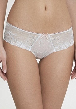 Состав:
Эластичное полотно
ПА 85%
ПУ 15%
Эластичная сетка
ПА 88%
ПУ 12%
Эластичное кружево
ПА 90%
ПУ 10%
Ластовица
Хлопок 100%
	Трусики-боксеры выполнены из эластичного полотна, эластичной сетки и кружева, декорированы эластичной лентой с 