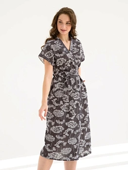 Оптима 2177-К Луговые цветы халат женский, 52, шт