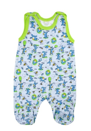 Состав:
Кулирка
Хлопок 100%
	Полукомбинезон детский, застегивается сверху на кнопки, нижние кнопки дают возможность легко сменить подгузник. Стопа фигурная.