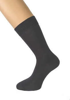 Состав:
Хлопок 80%
Полиамид 15%
Эластан 5%
	Классические носки гладкого плетения с однобортной резиной.