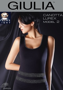 Состав:
Полиамид 94%
Эластан 5%
Люрекс 1%
      Праздничная бесшовная майка с широкими бретелями и глубоким овальным вырезом, выполненная из мягкой микрофибры. Ворот и бретели модели отстрочены блестящей тесьмой, талия украшена рисунком 