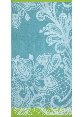 Ткань: Махра
Состав: 
Хлопок 100% 
Размер: 50х90
	Полотенце махровое пестротканое «Lace Flower» производится из 100% натурального сырья и обладает высокой впитывающей способностью. Стойкость окраски и специальная противоусадочная технология обес