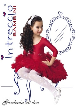 Состав: 
Полиамид 89%, 
Эластан 9%,
Хлопок 2% 
	Шелковистые колготки для девочек средней плотности 40 den с тканым цветочным рисунком в виде сочетания больших и маленьких цветочных бутонов, плоскими швами, хлопковой ластовицей и укрепленным мыском