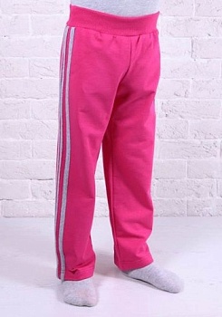 Состав:
Футер двунитка
Хлопок 100%
	Плотные детские брючки на широкой резинке, прямые, с лампасами.