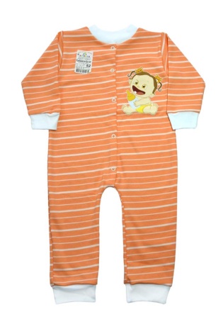 Состав:
Интерлок - пенье
Хлопок 100%
	Детский комбинезон на кнопках, без ног. 