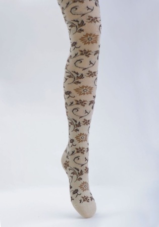 Состав: 
Хлопок 74%, 
Полиамид 24%, 
Эластан 2%
	Колготки для девочек, с рисунком по всему изделию.