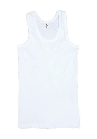 Состав:
Хлопок 100%
	Мужская однотонная майка. 