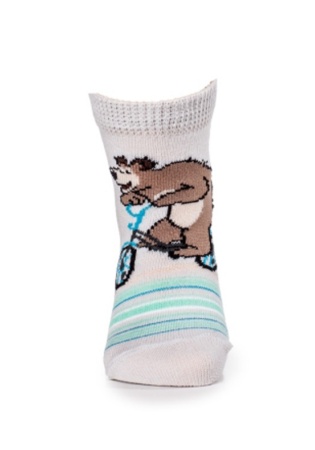 Состав: 
Хлопок: 63%, 
ПА: 20%, 
ПП: 15%, 
Эластан: 2%.
	Носки детские 