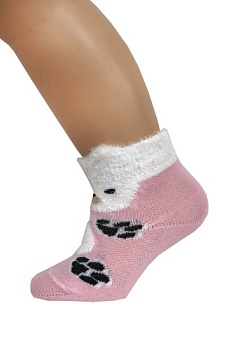 Состав:
Хлопок 80%
Полиамид 15%
Эластан 5%
	Носки демисезонные для мальчиков и девочек с объемным рисунком.
