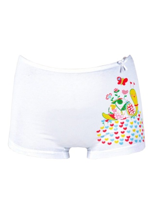 Состав:
Хлопок 95%
Эластан 5%
	Детские трусы - шорты для девочки. 