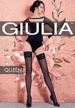 Состав:
Полиамид 91%
Эластан 9%
      Тонкие фантазийные чулки с оплетенным эластаном, плотностью 20 ден. У модели укрепленный мыс и кружевная силиконовая коронка, вся нога украшена тканым узором 