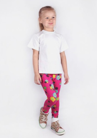 Состав:
Кулирка 
Хлопок 100%
	Леггинсы для девочек.