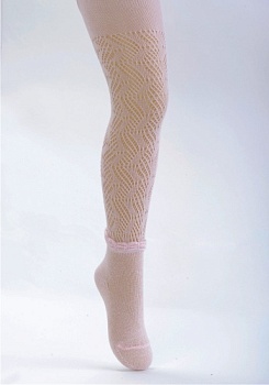 Состав: 
Хлопок 80%, 
Полиамид 19%, 
Эластан 1%
	Ажурные колготки с имитацией носочков.