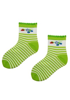 Состав:	
х/б - 75%, 
ПА - 23%, 
лайкра - 2%
	Носки детские 