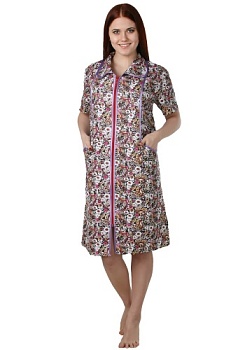 Состав:
Бязь 
Хлопок 100%
	Халат женский 