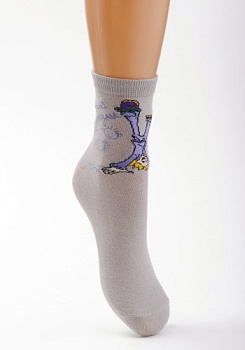 Состав: 
Хлопок 68%, 
Полиамид 30%, 
Эластан 2%
	Детские носки из коллекции VNOSKAX.RU. Рисунок 