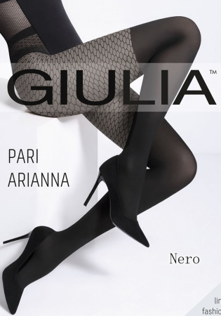 Состав:
Полиамид 93%
Эластан 7%
	Матовые фантазийные колготки с оплетенным эластаном, плотностью 60 ден, с ластовицей, широким поясом и усиленными плоскими швами. Верхняя часть модели украшена тканым узором 