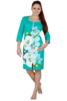 Состав:
Хлопок 100%
	Халат женский 