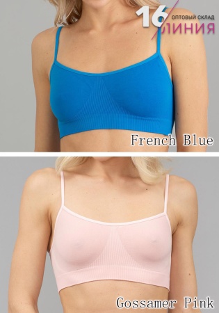 Giulia Brassiere топ бесшовный french blue-gossamer pink
