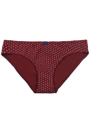 Состав:
Хлопок 95%,  
Эластан 5%
	Женские трусики из набивного полотна, декорированы атласным бантиком.