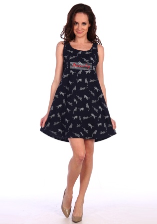 Состав: 
Кулирка
Хлопок 100%
	Женский сарафан из принтованного полотна. 

Обратите внимание: расцветка товара на сайте может отличаться от фактической расцветки. Оптовый склад оставляет за собой право поставить товар любого цвета, который имеет