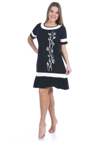 Состав:
Кулирка
Хлопок 100%
	Платье женское.