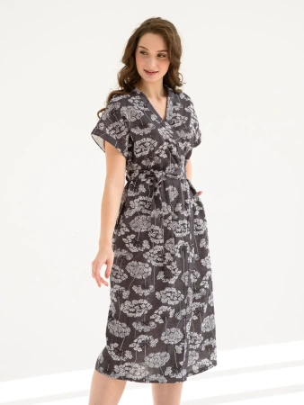 Оптима 2177-К Луговые цветы халат женский, 52, шт