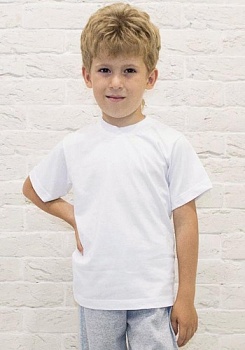 Состав:
Кулирка 
	Детская белая футболка.