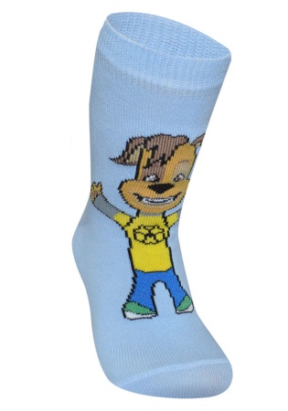 Состав: 
Хлопок 80%, 
ПА 15%, 
Эластан 5%
	Детские носки из хлопка с компьютерным рисунком Дружка из мультфильма 