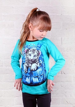 Состав:
Кулирка 
Хлопок 100%
	Мягкий джемпер с милым принтом в приятной цветовой гамме.