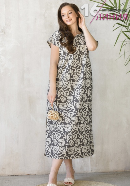 Оптима 1904-Пл Кострома платье женское серый