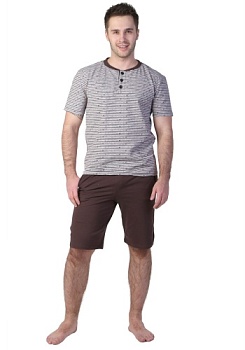 Состав:
Кулирка
Хлопок 100%
	Комплект пижама мужской 