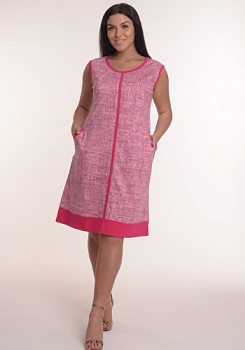 Состав:
Кулирка 
Хлопок 100%
	Стильный летний сарафан полуприлегающего силуэта. Широкие бретели. Круглый вырез. Отделка контрастной тканью. Прорезные карманы. Классическая длина.

Обратите внимание: расцветка товара на сайте может отличаться от